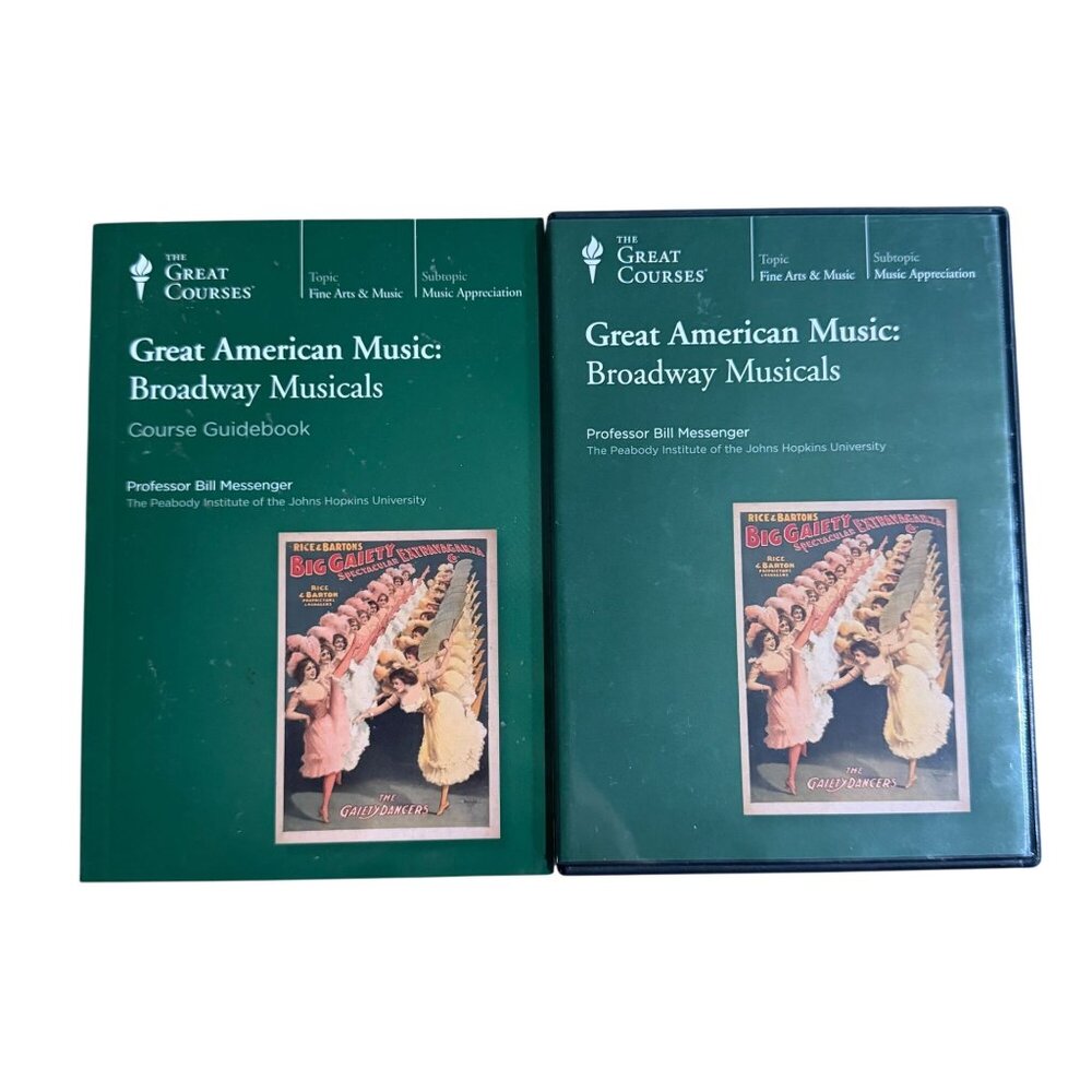 Great Courses Great American Music Broadway Musicals DVDs Guidebook Messenger